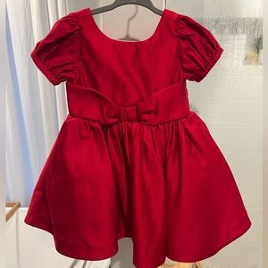 JANIE and JACK 18/24 Month old Satin Red Dress. NWT.
